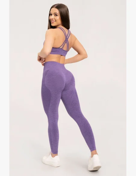 Gym Glamour Bezšvové legíny bez push-up efektu Violet