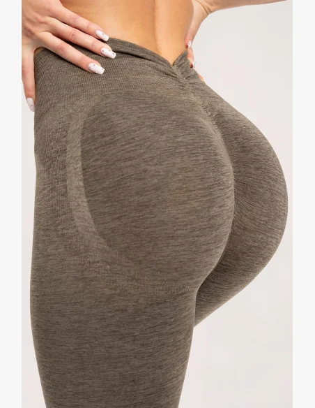 Gym Glamour Legíny seamless deep push up Espresso