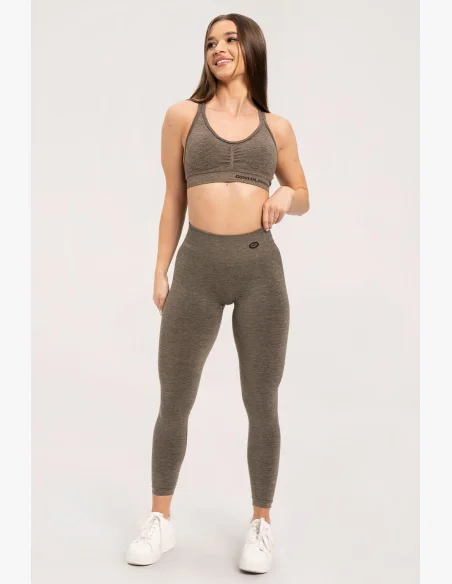 Gym Glamour Legíny seamless deep push up Espresso