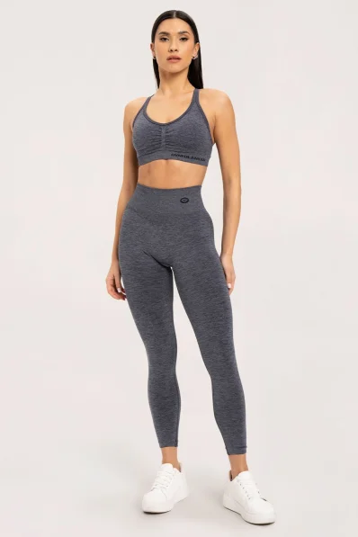 Gym Glamour Legíny seamless push up tmavo šedé • Nebshop.sk
