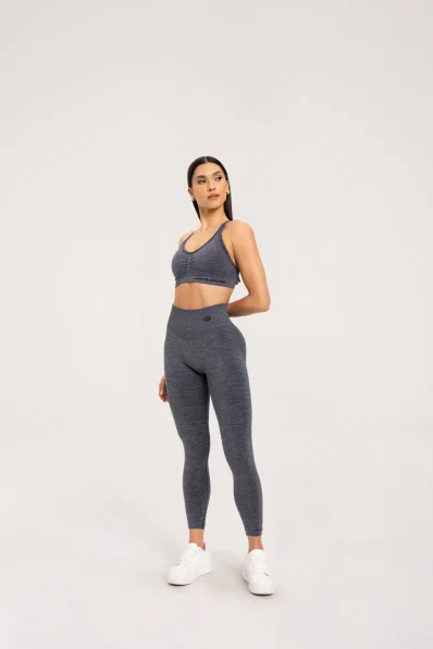 Gym Glamour Legíny seamless push up tmavo šedé • Nebshop.sk 2