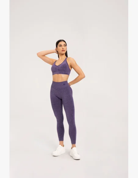 Gym Glamour Legíny seamless push up Dark Plum