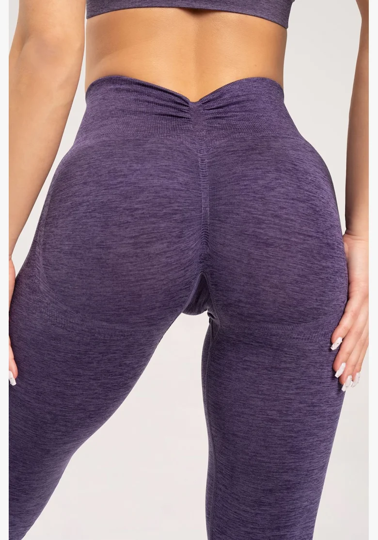 Gym Glamour Legíny seamless deep push up plum