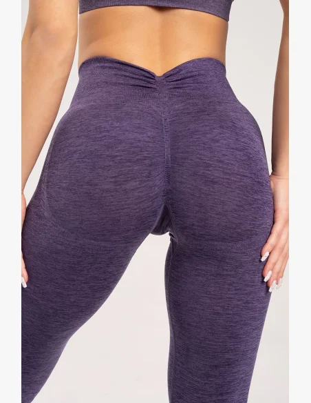 Gym Glamour Legíny seamless deep push up plum