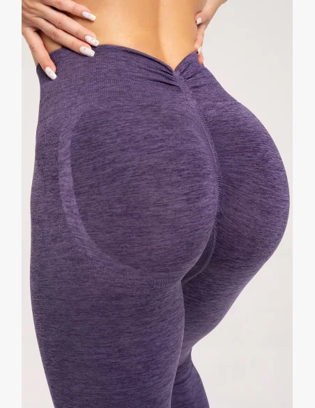 Gym Glamour Legíny seamless deep push up plum