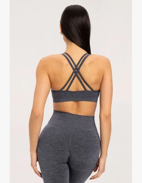 Gym Glamour Podprsenka seamless Dark Grey