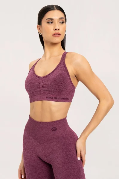 Gym Glamour Podprsenka seamless cherry • Nebshop.sk