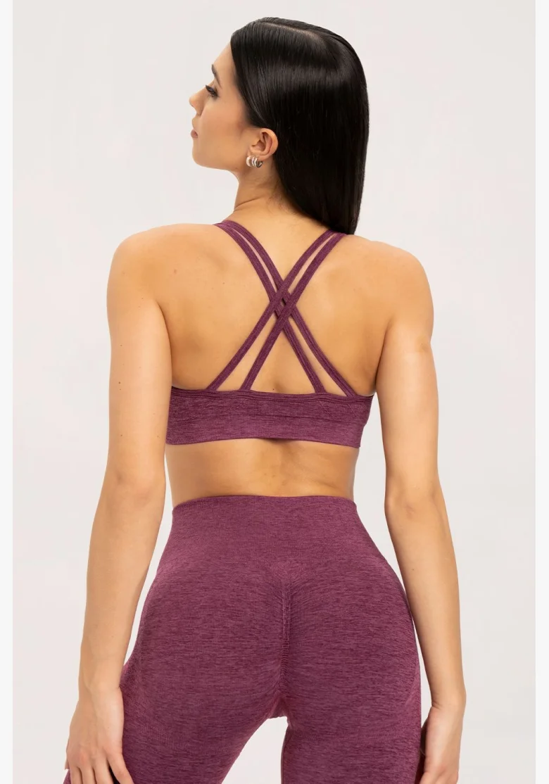 Gym Glamour Podprsenka seamless Cherry
