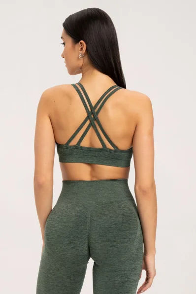 Gym Glamour Podprsenka seamless green • Nebshop.sk 2