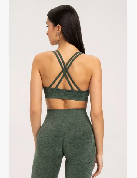 Gym Glamour Podprsenka seamless Green