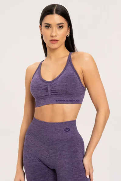 Gym Glamour Podprsenka seamless slivková • Nebshop.sk