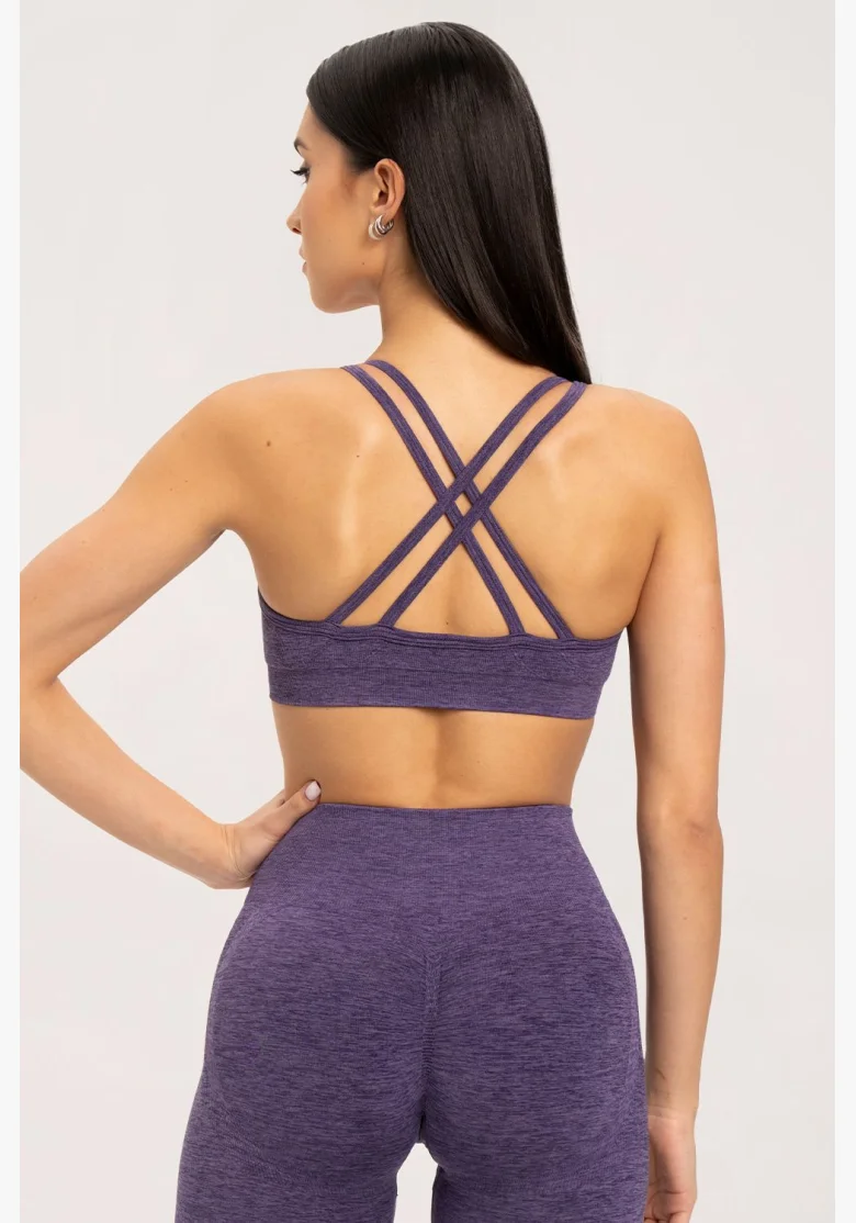 Gym Glamour Podprsenka seamless Plum