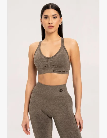 Gym Glamour Podprsenka seamless Espresso