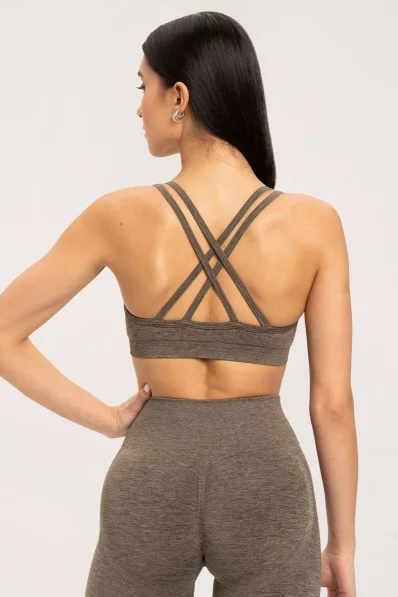 Gym Glamour Podprsenka seamless espresso • Nebshop.sk 2