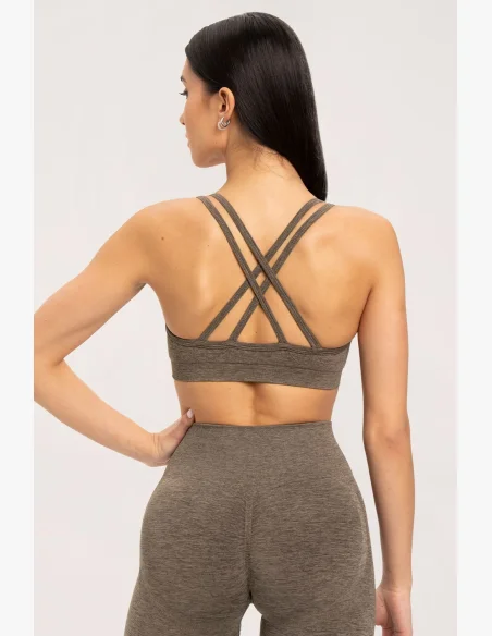 Gym Glamour Podprsenka seamless Espresso