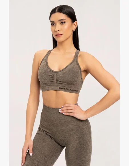 Gym Glamour Podprsenka seamless Espresso