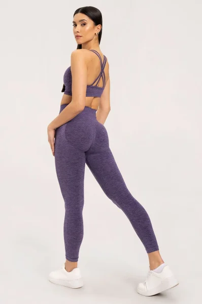 Gym Glamour Legíny seamless push up tmavošvestková • Nebshop.sk