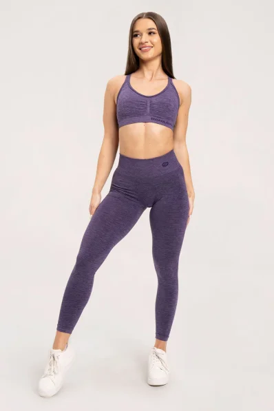 Gym Glamour Legíny seamless deep push up slivková • Nebshop.sk