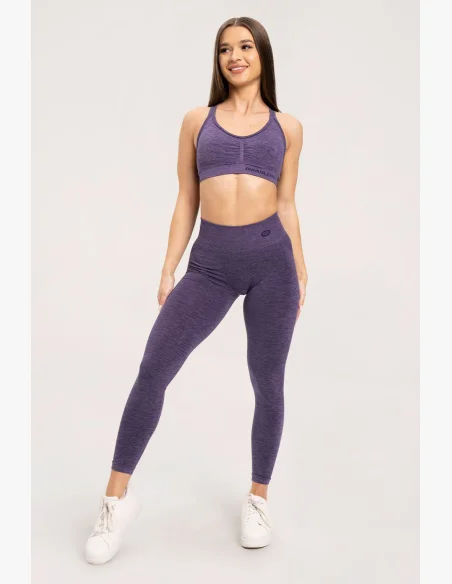 Gym Glamour Legíny seamless deep push up plum