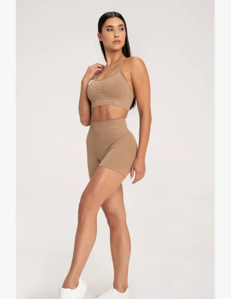 Gym Glamour Kraťasy push up 2.0 Nougat