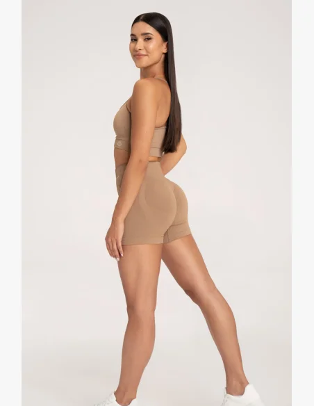 Gym Glamour Kraťasy push up 2.0 Nougat