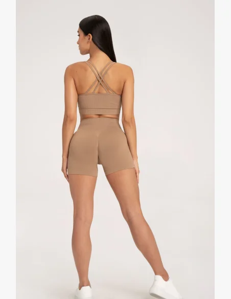 Gym Glamour Kraťasy push up 2.0 Nougat