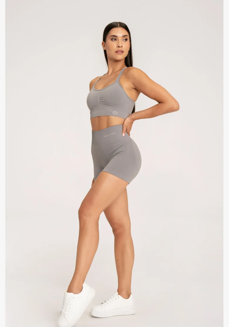 Gym Glamour Šortky push up 2.0 Ghost Grey