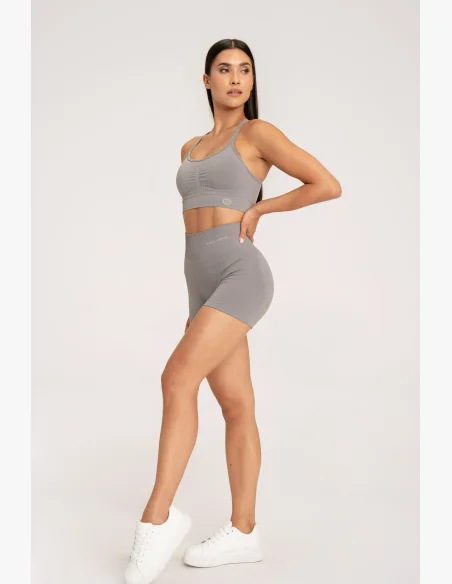 Gym Glamour Šortky push up 2.0 Ghost Grey