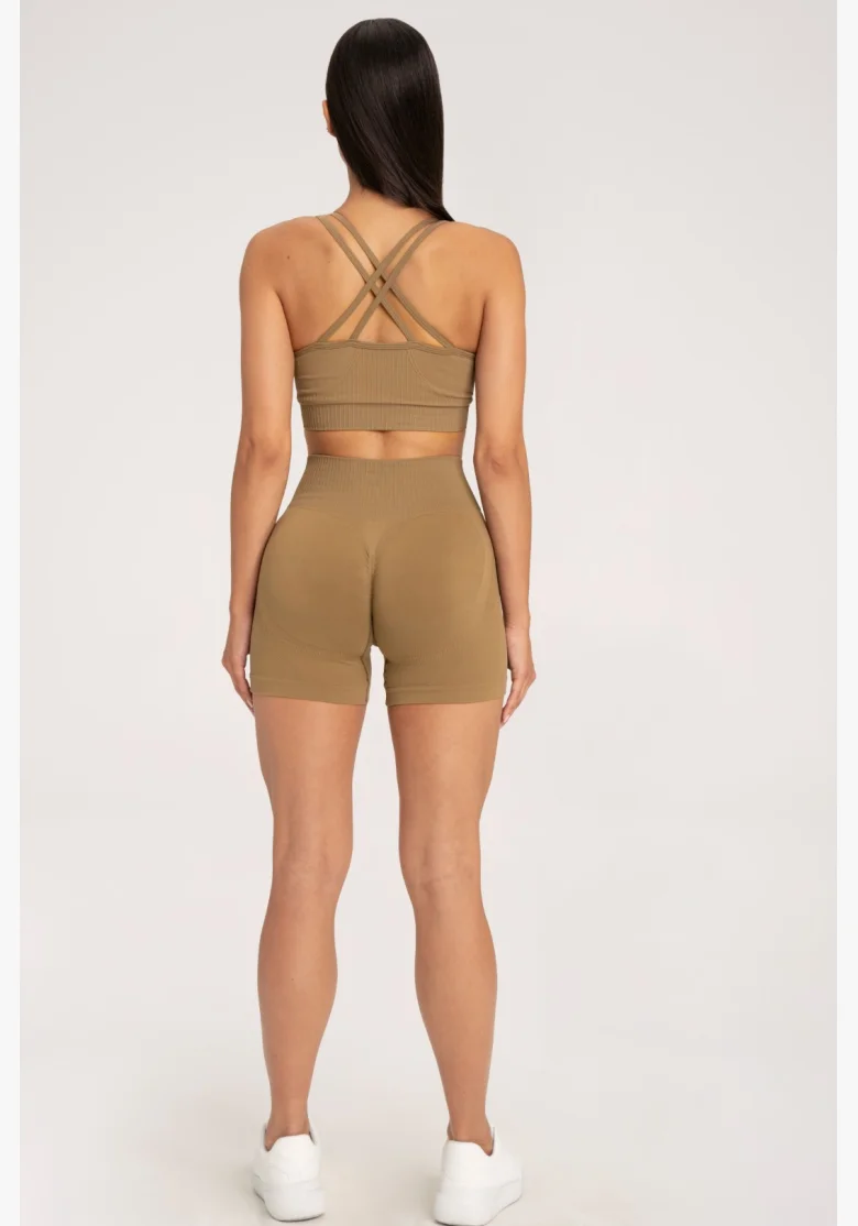 Gym Glamour Šortky push up 2.0 Safari