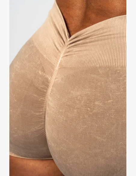 NEBBIA Bezšvové push-up šortky s vysokým pásom TOTALLY SEAMLESS krémové