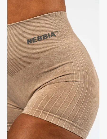 NEBBIA Bezšvové push-up šortky s vysokým pásom TOTALLY SEAMLESS krémové