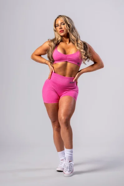 NEBBIA • NEBBIA Bezšvové push-up šortky s vysokým pásom TOTALLY SEAMLESS ružové • Nebshop.sk