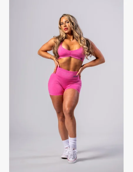 NEBBIA Bezšvíkové push-up nohavice s vysokým pásom TOTALLY SEAMLESS ružové