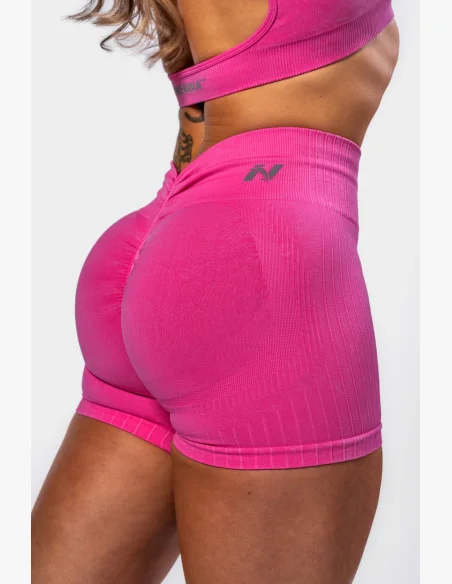 NEBBIA Bezšvíkové push-up nohavice s vysokým pásom TOTALLY SEAMLESS ružové