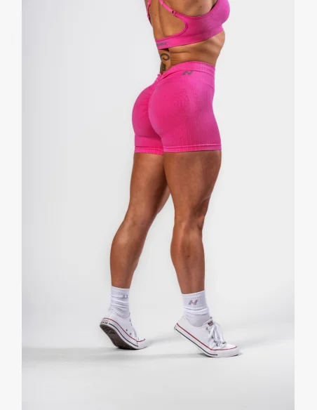 NEBBIA Bezšvíkové push-up nohavice s vysokým pásom TOTALLY SEAMLESS ružové