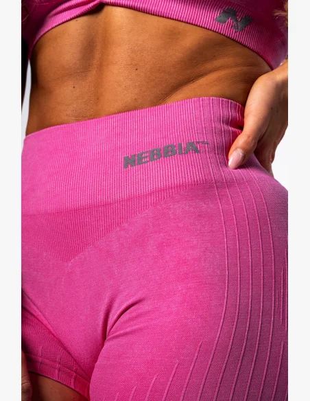 NEBBIA Bezšvíkové push-up nohavice s vysokým pásom TOTALLY SEAMLESS ružové