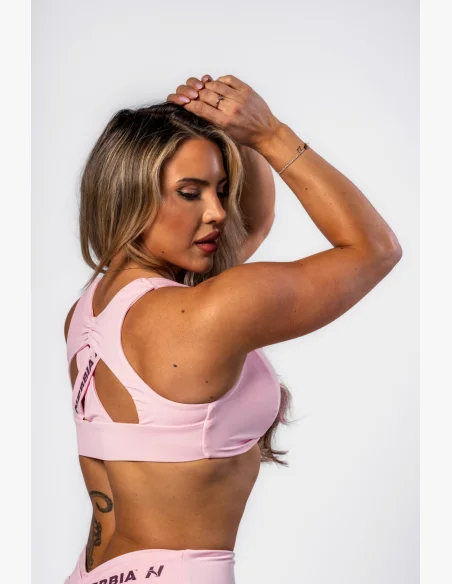 NEBBIA Športová podprsenka STRONG BEAUTY ružová