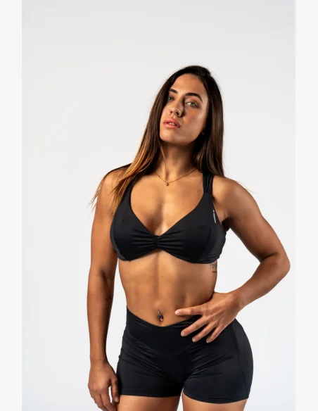 NEBBIA Športová podprsenka STRONG BEAUTY čierna