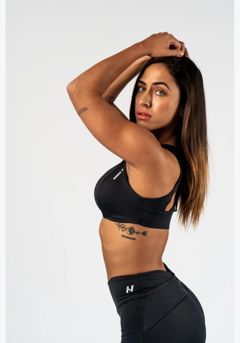 NEBBIA Športová podprsenka STRONG BEAUTY čierna