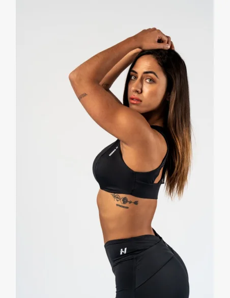 NEBBIA Športová podprsenka STRONG BEAUTY čierna