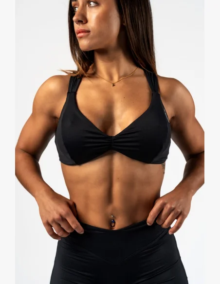NEBBIA Športová podprsenka STRONG BEAUTY čierna