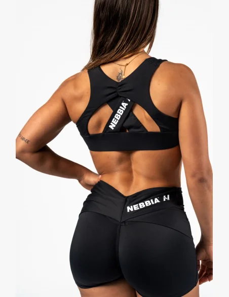 NEBBIA Športová podprsenka STRONG BEAUTY čierna