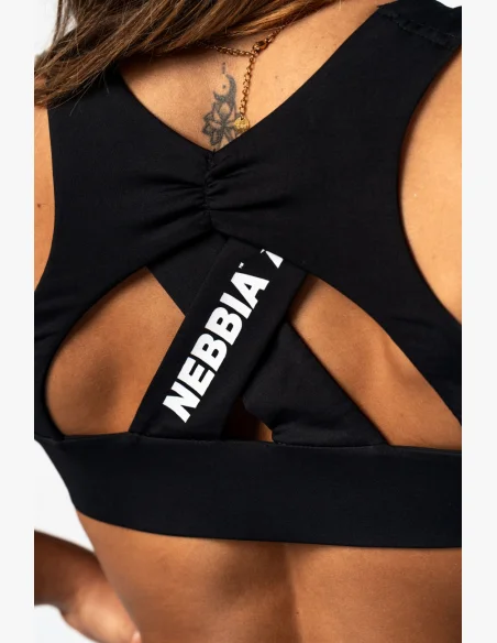 NEBBIA Športová podprsenka STRONG BEAUTY čierna