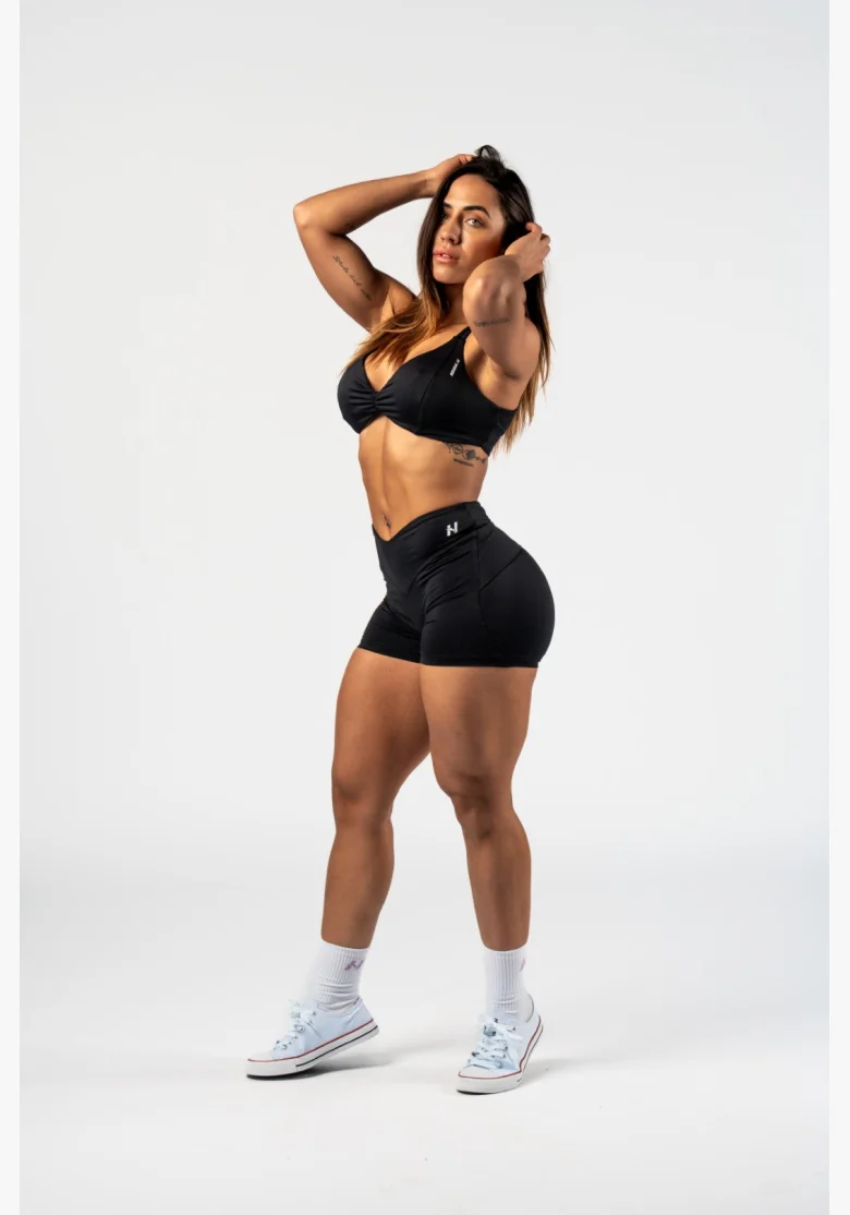NEBBIA Športová podprsenka STRONG BEAUTY čierna