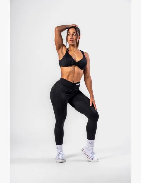 NEBBIA Tvarujúce legíny so šnurovaním STRONG BEAUTY čierne