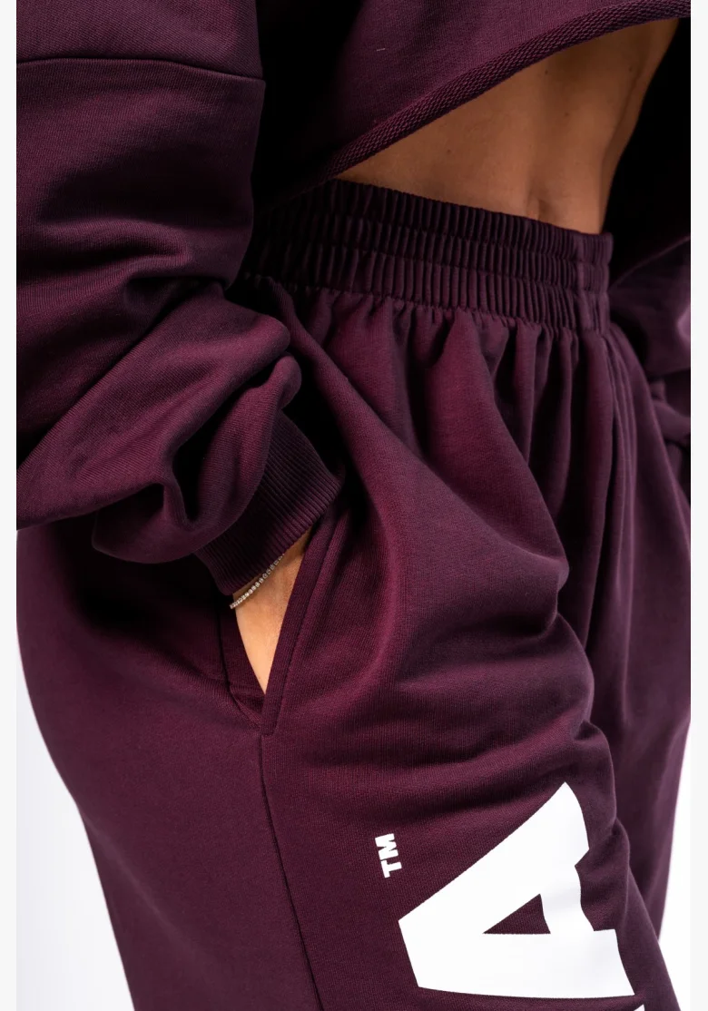 NEBBIA Voľné baggy tepláky BOYFRIEND STYLE bordové