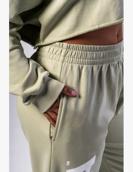 NEBBIA Voľné baggy tepláky BOYFRIEND STYLE svetlo zelené