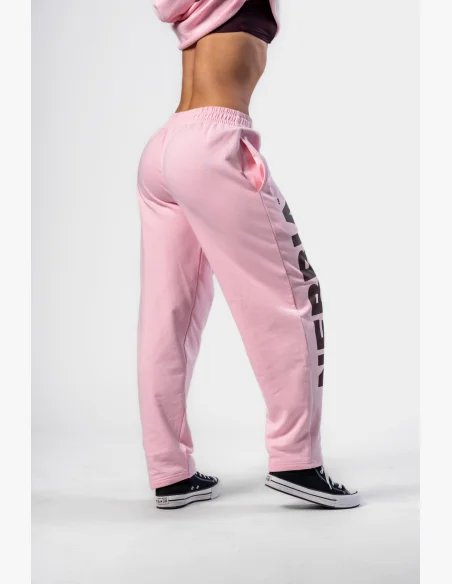 NEBBIA Voľné baggy tepláky BOYFRIEND STYLE ružové