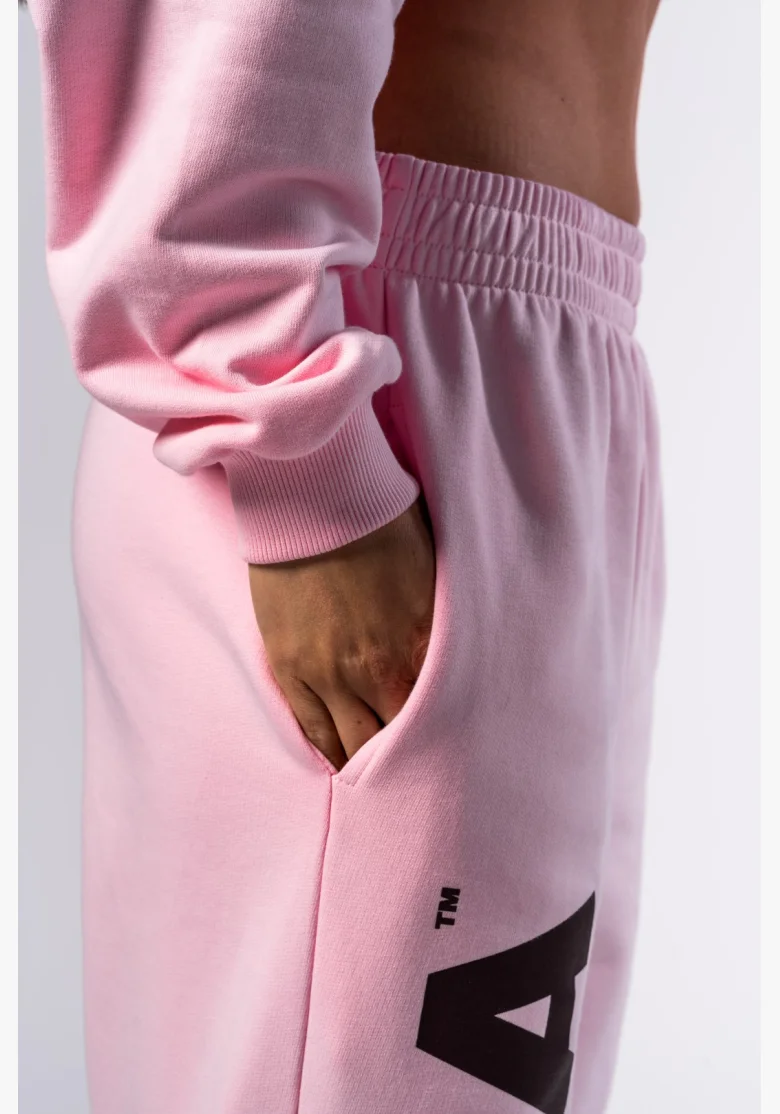 NEBBIA Voľné baggy tepláky BOYFRIEND STYLE ružové