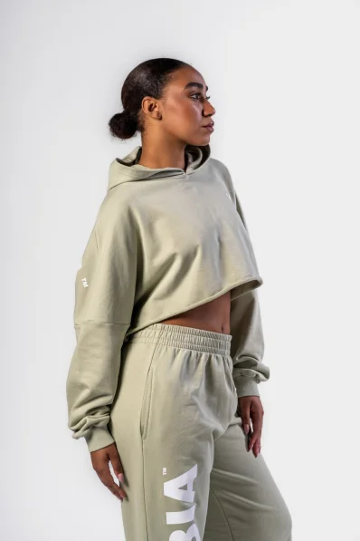 NEBBIA • NEBBIA Oversized mikina s kapucí OWN YOUR POWER svetlozelená • Nebshop.sk 2